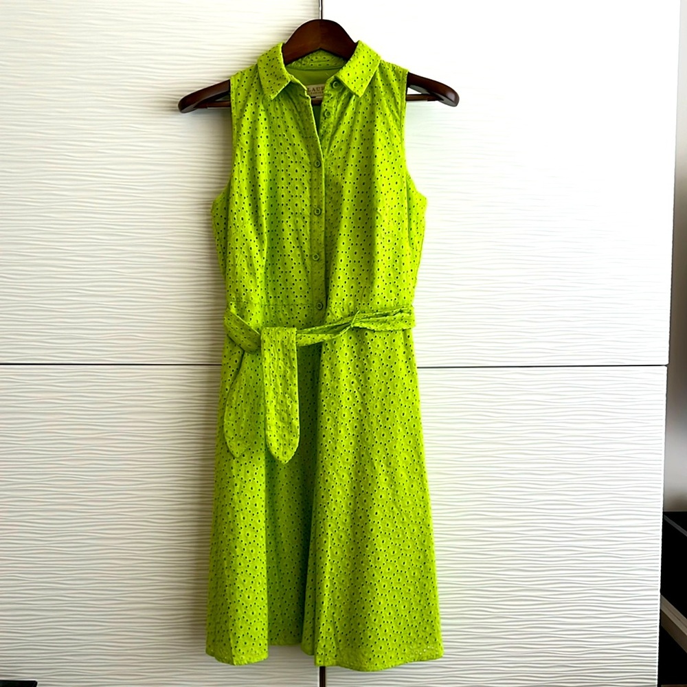 Dress. Laura. Green. Mint condition. 8